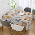 thumbnail image 2 of Yayeee Tablecloths 60" x 120" Rectangle Wrinkle Resistant Party Table Cover, Brown Cartoon Bears, 2 of 8
