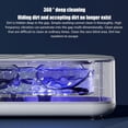 thumbnail image 3 of LAICAIW Ultrasonic Cleaner,Ultrasonic Jewelry Cleaner,Ultrasound Clean Machine Professional Sonic Portable Household Cleaner for Cleaning Jewelry,Eyeglass, Watches,Coins, Makeup Brush, Silver White, 3 of 7