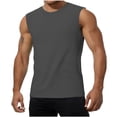 thumbnail image 2 of BLTIBY Men's Workout Tank Tops Soft Lightweight Sleeveless Breathable Shirts for Beach Athletic Wear Dark Gray XXL, 2 of 7