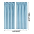 thumbnail image 3 of Isvgxsz Easy-Going Rod Pocket Blackout Curtains for Bedroom, Room Darkening Window Curtains for Living Room, Thermal Insulated Noise Reduction Solid Window Drapes, 3 of 4