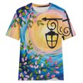 thumbnail image 4 of RKSTN T-Shirts Graphiques pour Femmes Mode Tendance Manches Courtes Chemises Rétro Col Rond Hauts Amples Blouse T-Shirts, 4 of 7