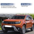 thumbnail image 2 of Reemplazo de tapa de espejo lateral izquierdo del conductor ABS de 1 Pc en gris para DACIA DUSTER 2017-2021, cubierta de guardia de espejo No.963737712R, 2 of 7