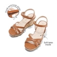 thumbnail image 6 of DREAM PAIRS Girls' Wedge Heel Sandals with Adjustable Strap, Non-Slip Sole Dress Sandals for Kids, 6 of 6
