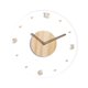 thumbnail image 5 of Reloj de pared de acrílico transparente, reloj de pared de madera vintage, redondo, con movimiento silencioso para cocina, sala de estar, baño, Marrón claro 30 cm, 5 of 8