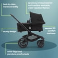 thumbnail image 5 of Bugaboo Fox 5 Cochecito Todo Terreno, Cochecito de Bebé 2 en 1 con Suspensión Total, Fácil Plegado, Moisés Espacioso, Asiento Extensible para Niños Pequeños, Maniobrabilidad con una Sola Mano (Negro M, 5 of 5