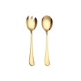 thumbnail image 1 of 2Pcs/set Black Gold Cutlery Set Stainless Steel Dinnerware Silverware Flatware, 1 of 7