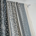 thumbnail image 4 of VOGOL Strip Pattern Boho Polyester Curtains, Chic Privacy Rod Pocket Window Treatment for Living Room, 1 Panel, 59 x 94 inches, Navy, 4 of 7
