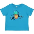 thumbnail image 3 of Inktastic Aloha- in cursive with pineapple rainbow colors Boys or Girls Baby T-Shirt, 3 of 5