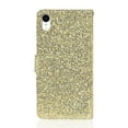 thumbnail image 2 of Allytech iPhone XR Case for Girls, Bling Glitter Design PU Leather Kickstand Credit Cards Cash Pocket Wallet Case Shock-Absorption Flip Cover with Hand Strap for Apple iPhone XR 6.1", Gold, 2 of 9