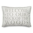 thumbnail image 2 of Creative Products Welcome on White 14x20 Indoor / Outdoor Pillow, 2 of 3