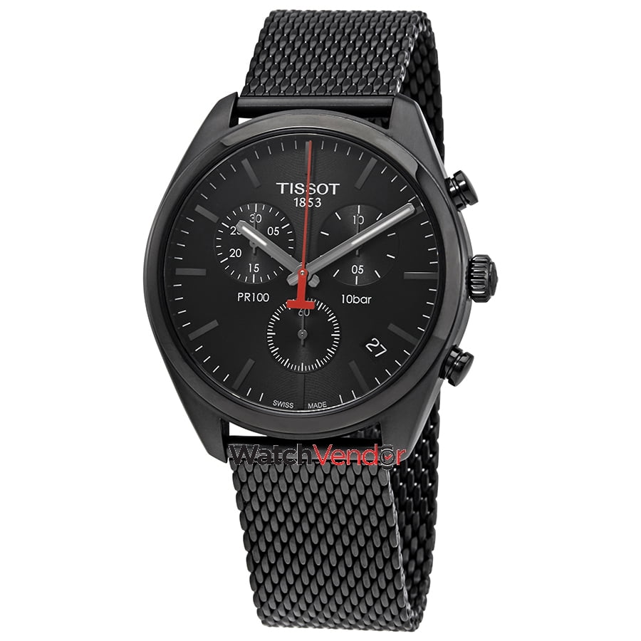 Tissot PR 100 Chronograph Black Dial Men's Watch T101.417.33.051.00