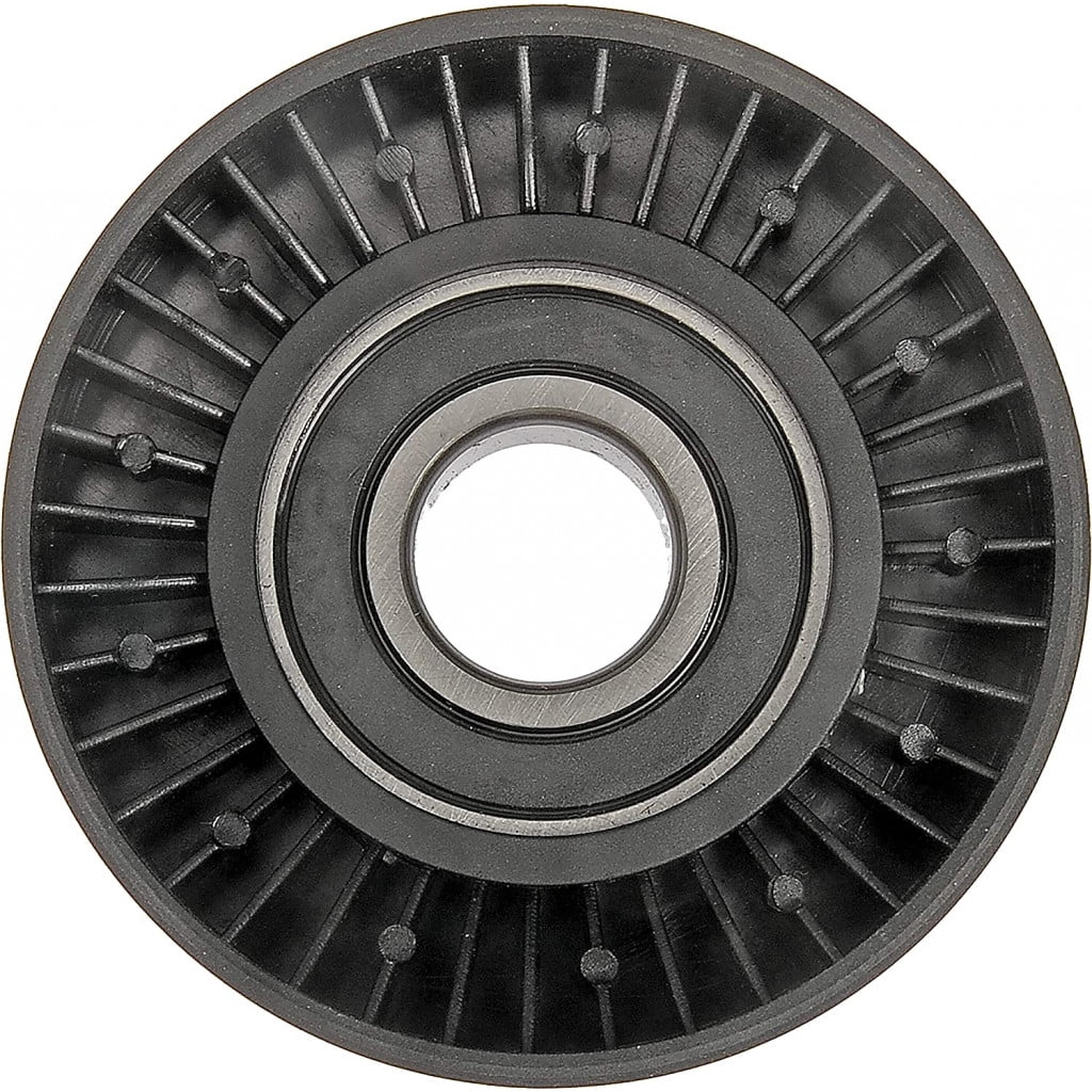 KarParts360 For Ram 2500/3500 2011 12 13 14 2015 Idler Pulley | Plastic | Serpentine Belt Type | Black | 17millimeters Inside Diameter | 2.3millimeters Material Thickness | 1 Mounting Hole | 4891720A
