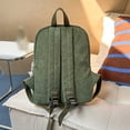 thumbnail image 4 of CUZIBR Corduroy Casual Backpack Cute Pattern Embroidery Adjustable Shoulder Strap Large Capacity Multi Pocket Daypack For Teen Girls College School Daily Commute Weekend Travel, 4 of 5