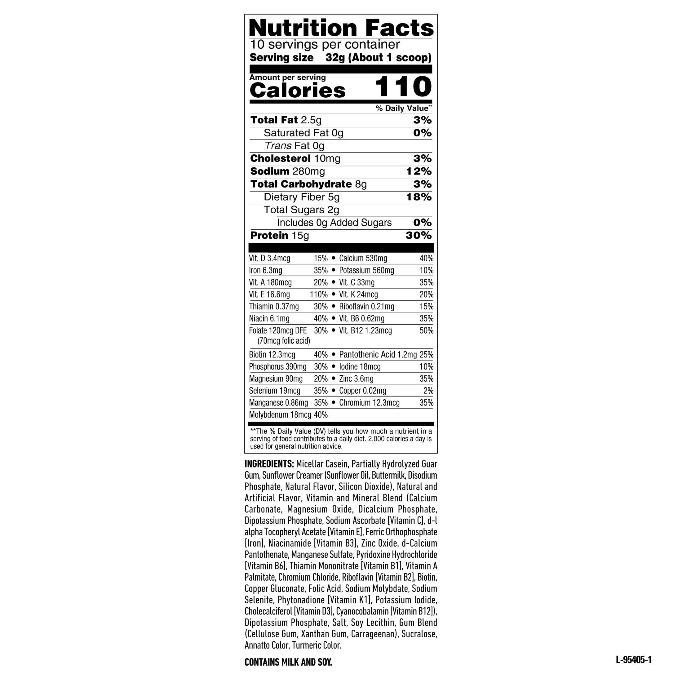 SlimFast Intermittent Fasting, Vanilla Cupcake, Snack Shake Mix, Casein Protein Powder, 10 Servings