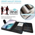 thumbnail image 5 of CoverON For OnePlus 9 Wallet Case, RFID Blocking Vegan Leather 6x Card Slot Holder Cover Flip Folio Phone Pouch, Black, 5 of 7