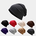 thumbnail image 4 of Zhuge 1 gorra unisex de doble capa de color sólido, gorra fina tipo pulóver, utilizada para combinar con ropa, jardinería, playa (morado), 4 of 4