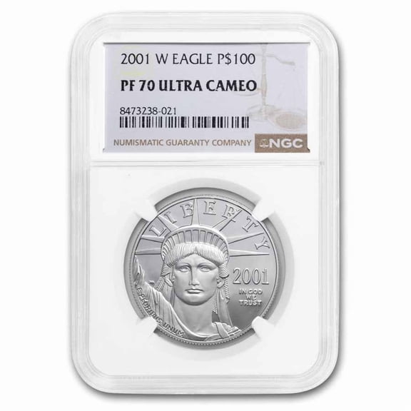 2001-W 1 oz Proof American Platinum Eagle PF-70 UCAM NGC