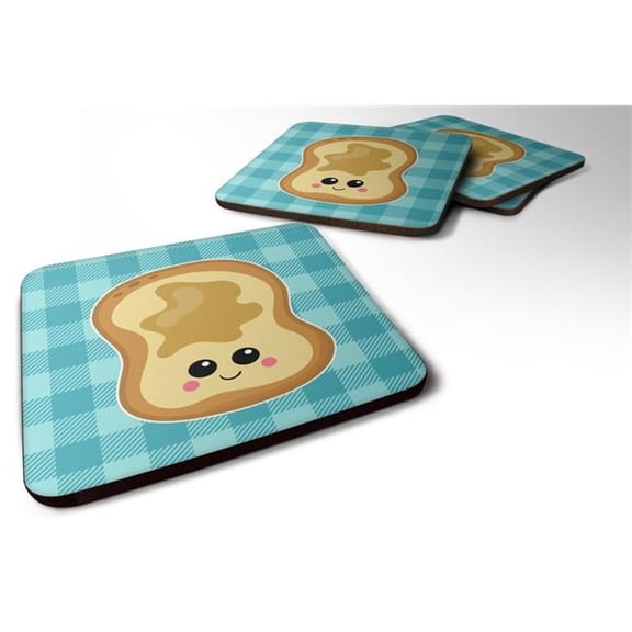 Peanut Butter Toast Foam Coasters - Set of 4