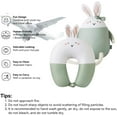 thumbnail image 4 of Kids Travel Pillow, 2-in-1 Deformable Kids Neck Pillow for Traveling, Soft U-Shaped Pillow with Adorable Animal Design, Comfy Sleep and Play, Ideal for Airplanes and Cars, 4 of 6
