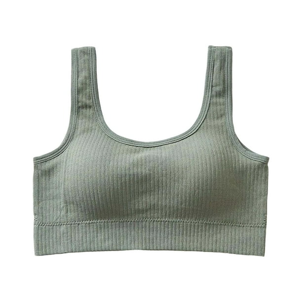Brasier Chaleco Deportivo con Almohadilla de Látex para La Espalda para Mujer, Ropa Interior para Yoga, sin Aro de Acero Unitalla