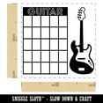 thumbnail image 2 of Electric Bass Guitar Chord Chart Self-Inking Rubber Stamp Ink Stamper - Blue Ink - Small 1 Inch, 2 of 7