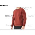 thumbnail image 3 of 2-Pack Men鈥檚 Crewneck Sweatshirt, Active Fleece Crew Neck Pullover Sweater, 3 of 7