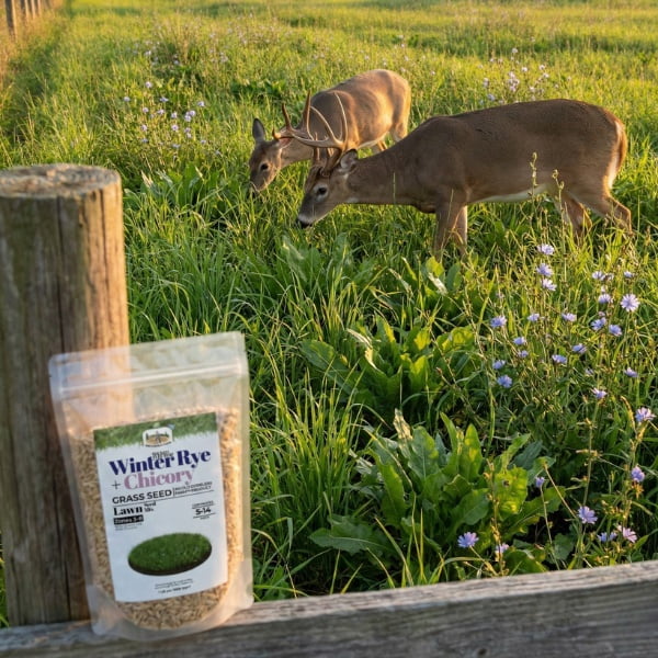 Old Cobblers Farm™ Winter Rye + Chicory Seed Mix (5 lbs | 10 lbs | 15 lbs | 20 lbs) (5lbs)