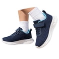 thumbnail image 2 of Zecgelong Breathable Mesh Sneakers For Boys Lightweight Comfortable Running Shoes Non Sole Durable Casual Athletic Footwear For Kids All Season Kids Sneakers Boys Size US:12 Blue, 2 of 5