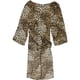thumbnail image 1 of NY Collection - Blusa con collar para mujer, marrón, 1X, 1 of 1