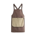 thumbnail image 2 of Unisex Cross-Strap Apron with Pockets & Included Towel Adjustable Bib Apron for Women Men Home Kitchen Cooking BBQ Gardening Workshop Work Protective Wear, 2 of 6