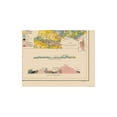 thumbnail image 2 of Historic Map - France Hypsometric Geological - Schrader 1908 - Vintage Wall Art, 2 of 4