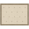 thumbnail image 4 of Kate and Laurel Framed Fabric Pinboard 26 x 20, Beige Botanical Block Print Printed Linen Classic Bulletin Board for Use as a Vision Board or Wall Organization, Florence Light Brown Frame, 4 of 8