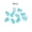 Blue Gummy Bear, variant on 10Pcs/Pack Transparent Cartoon Bear Candy Charm Pendant For DIY Earrings Jewelry-Green Gummy Bear