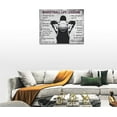 thumbnail image 4 of Canvas Wall Art Basketball Life Lessons Quotes Wall Decor Basketball Sports Poster Black and White Pictures Prints Motivational Framed Modern Artwork For Basketball Fan Home Bedroom Office 16"x12", 4 of 6