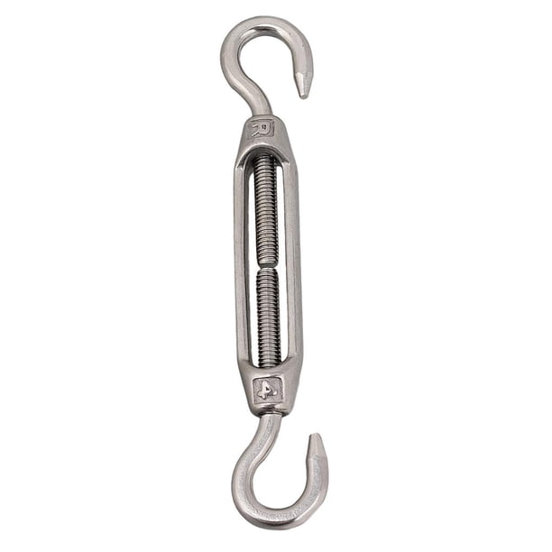 Riwesomey OC acero inoxidable 304 tensor de cuerda de alambre de alta resistencia tensor de ojo de gancho ajustable Herramientas y ferretería No.2 Riwesomey TO005626-02