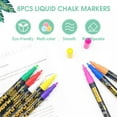 thumbnail image 3 of TFixol 8PCS Liquid Chalk Markers DIY Mirror Pens Chalk Pens Easy Clean Up for Nonporous Chalkboards Bistro Boards Glass and Windows, 3 of 6