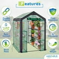 thumbnail image 3 of Machrus Ogrow Large Heavy Duty WALK-IN 2 Tier 8 Shelf Portable Lawn and Garden Greenhouse, 3 of 7