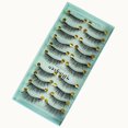 thumbnail image 2 of Fridja Eyelashes 3D 3D Eyelashes Thick Eyelashes 10 Pairs Pack High-grade Fiber, 2 of 6