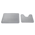 thumbnail image 4 of Ensemble de Tapis de Toilette, 2 Pcs Tapis de Toilette en Mousse à Mémoire de Forme en Forme de U Solution Innovante, 4 of 7