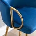thumbnail image 6 of Newboti Furniture 30 Inch Set of 2 Bar Stools,with Chrome Footrest and Base Velvet & Golden Leg Simple Bar Stool,BLUE 87353, 6 of 16