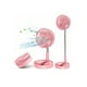thumbnail image 3 of Ventilador Portátil De Escritorio Recargable Rosa, 3 of 3