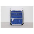 thumbnail image 3 of Folding Rocking Chair - Outdoor Patio Chair, Steel Frame, 350lbs Capacity, Portable Camping Chair - Blue, 3 of 7