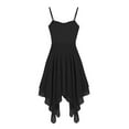 thumbnail image 5 of vastwit Women Girls Chiffon Ballet Leotard Dress Cami Asymmetric Ballerina Dresses Elegant Dance Costume Black L, 5 of 7