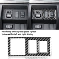 thumbnail image 2 of Opolski Frame Sticker Protective Exquisite Craftsmanship Carbon Fiber Headlight Switch Frame Decoration Cover for Toyota Tundra 2014-2018, 2 of 8
