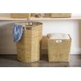 thumbnail image 2 of Design Imports Seagrass Bin Metallic Gold Round, 16"x16"x20", 100% Natural Woven Paper, Gold, 2 of 3