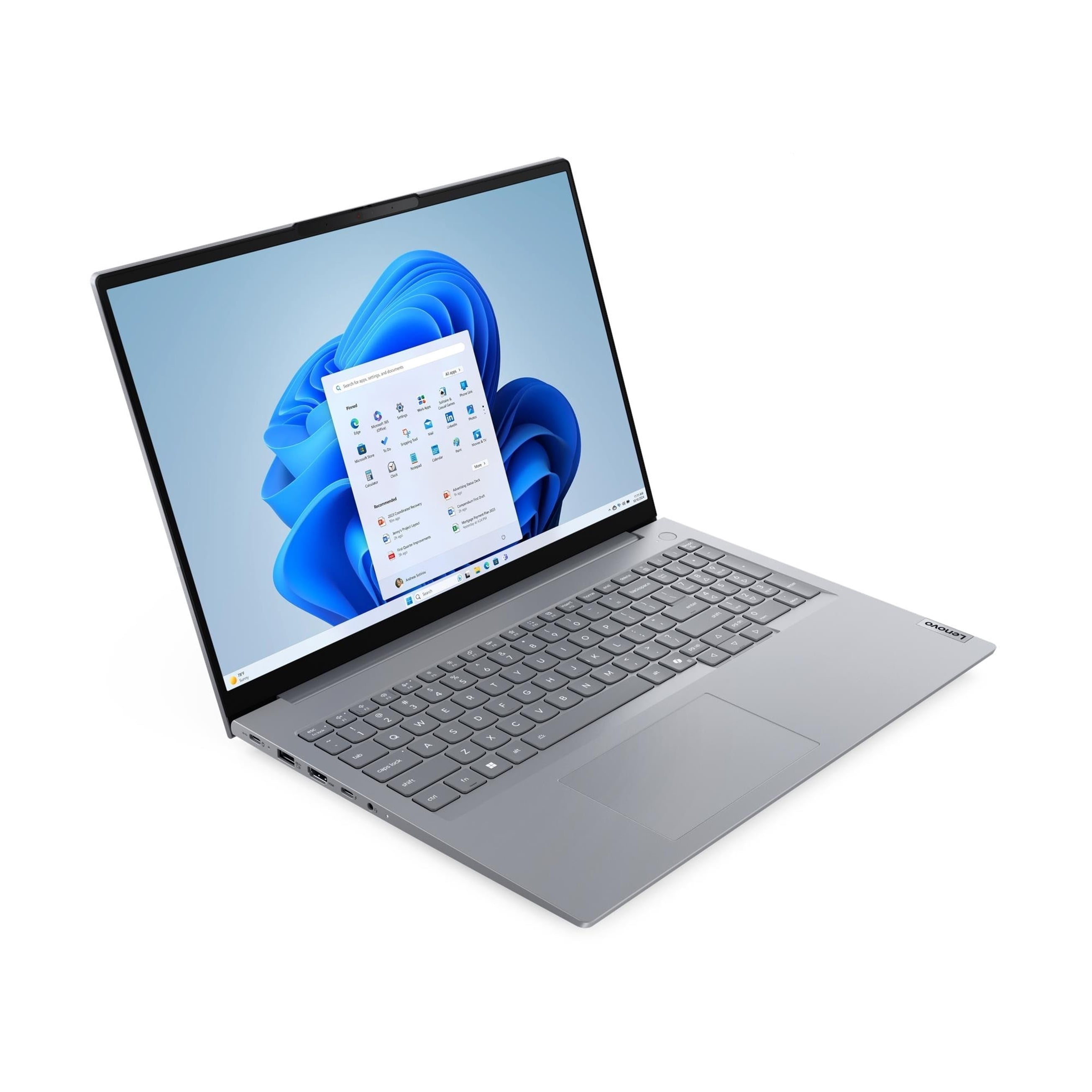 Lenovo ThinkBook 16 Gen 9 16" WUXGA 120Hz Touchscreen Laptop, Intel Core 5 210H 2.2GHz, 16GB RAM, 512GB SSD, Windows 11 Pro, Arctic Gray