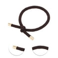 thumbnail image 3 of Unique Bargains 1 Pc Classic Knotted Style Hair Rope Hair Scrunchies Black, 3 of 5
