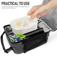 thumbnail image 3 of Portable Lunch Bag Reusable Tote Grocery Bags for Women Large Drinks Holder American Style, 3 of 6