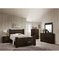 thumbnail image 2 of ACME Panang Eastern King Bed with Storage in Mahogany, 2 of 2