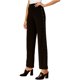 thumbnail image 1 of INC Pantalones de pierna ancha informales con tachuelas laterales para mujer, negro, 0, 1 of 1